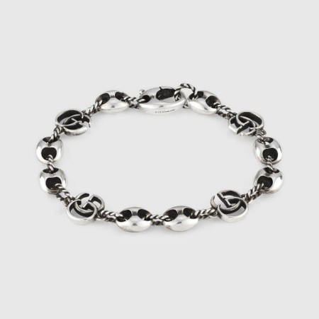 Bracciale Gucci unisex catena e doppia G