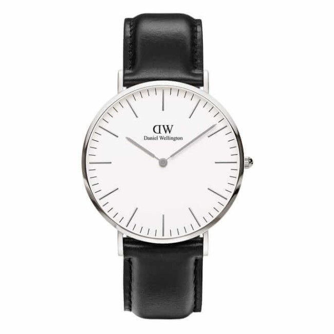 Orologio Daniel Wellington silver Sheffield nero