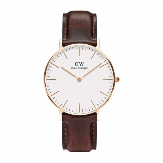 Orologio Daniel Wellington donna rosè Classic Bristol marrone