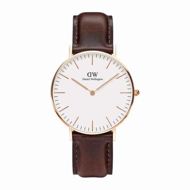 Orologio Daniel Wellington donna rosè Classic Bristol marrone