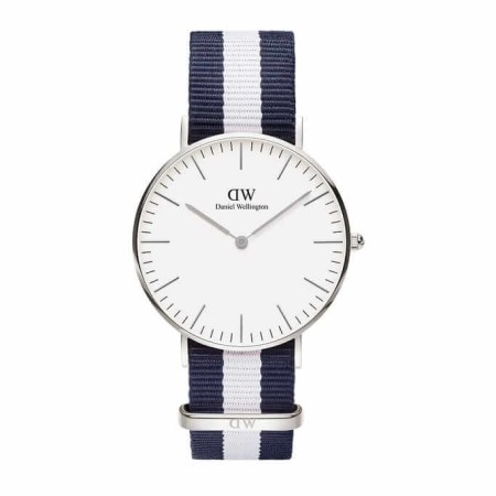 Orologio Daniel Wellington donna silver Classic Glasgow blu/biaco
