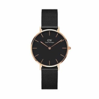 Orologio Daniel Wellington rosè Classic Petite Ashfield nero