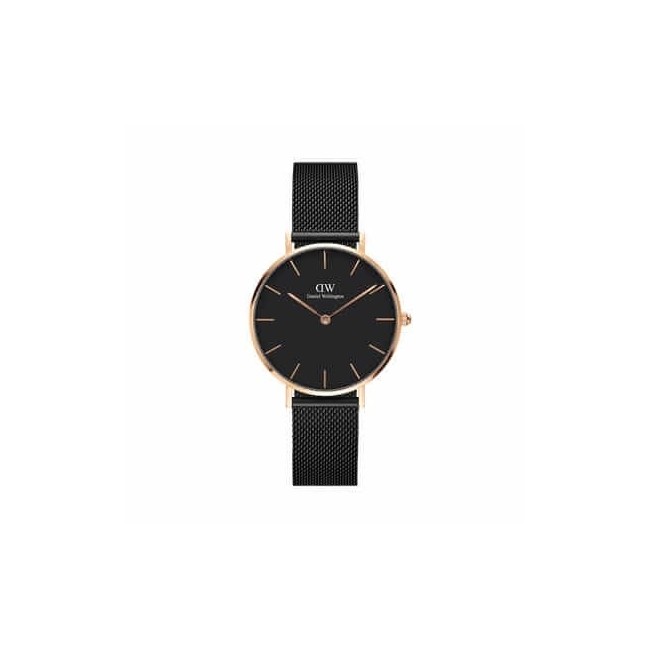 Orologio Daniel Wellington rosè Classic Petite Ashfield nero