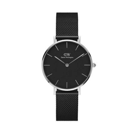 Orologio Daniel Wellington silver Classic Petite Ashfield nero
