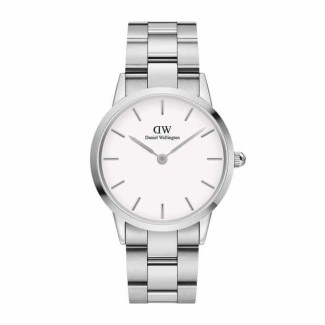 Orologio Daniel Wellington silver Iconic Link bianco - DW00100203