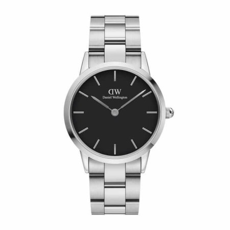 Orologio Daniel Wellington silver Iconic Link nero - DW00100204