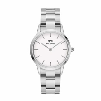 Orologio Daniel Wellington silver Iconic Link bianco - DW00100205