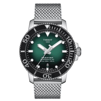 Orologio Tissot Seastar Powermatic verde acciaio T1204071109100
