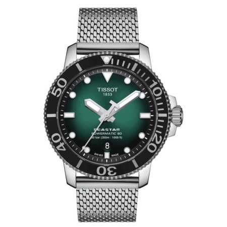 Orologio Tissot Seastar Powermatic verde acciaio T1204071109100