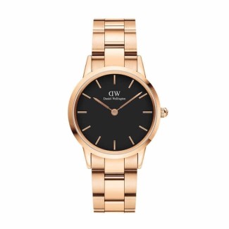 Orologio Daniel Wellington rosè Iconic Link nero - DW00100212