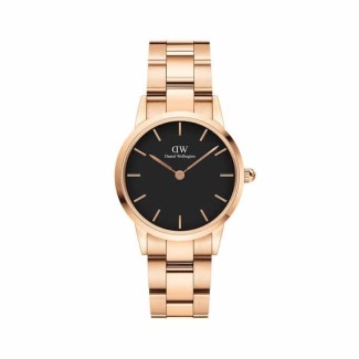 Orologio Daniel Wellington rosè Iconic Link nero - DW00100214