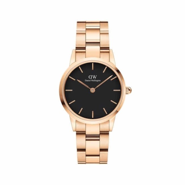 Orologio Daniel Wellington rosè Iconic Link nero - DW00100214