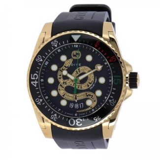 Watch Gucci man Dive rubber snake gold - YA136219