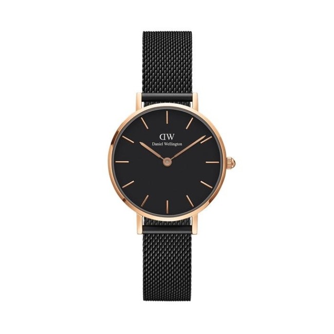 Orologio Daniel Wellington rosè Petite Ashfield nero - DW00100245