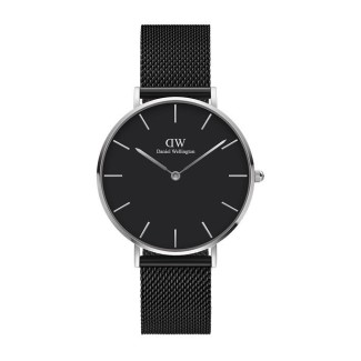 Orologio Daniel Wellington silver Petite Ashfield nero - DW00100308