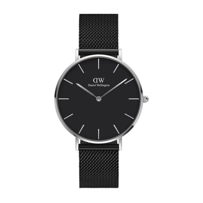 Orologio Daniel Wellington silver Petite Ashfield nero - DW00100308