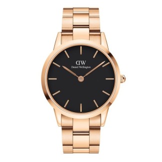Orologio Daniel Wellington rosè Iconic Link nero - DW00100344