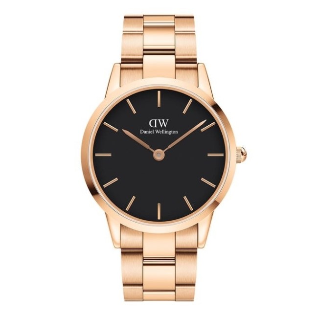 Orologio Daniel Wellington rosè Iconic Link nero - DW00100344