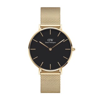 Orologio Daniel Wellington dorato Petite Evergold nero - DW00100345