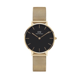 Orologio Daniel Wellington dorato Petite Evergold nero - DW00100347