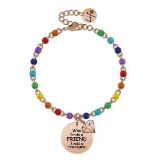 Kidult Love who finds a friend finds a treasure bracelet 731817
