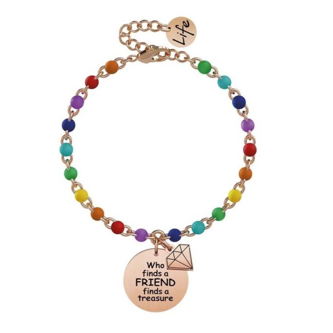 Bracciale Kidult Love who finds a friend finds a treasure 731817