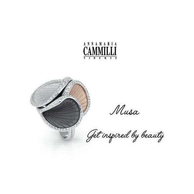 Annamaria Cammilli Musa ring in gold and brilliant - GAN2523