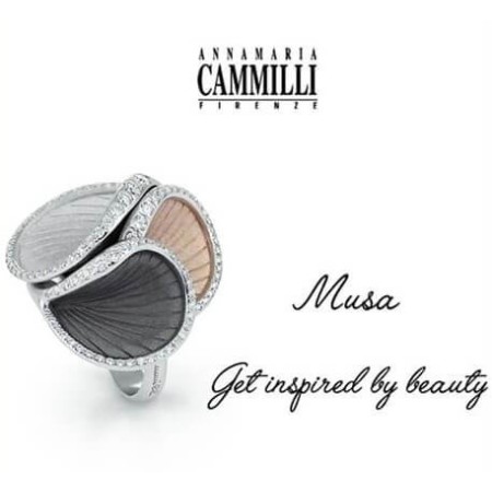 Annamaria Cammilli Musa ring in gold and brilliant - GAN2523