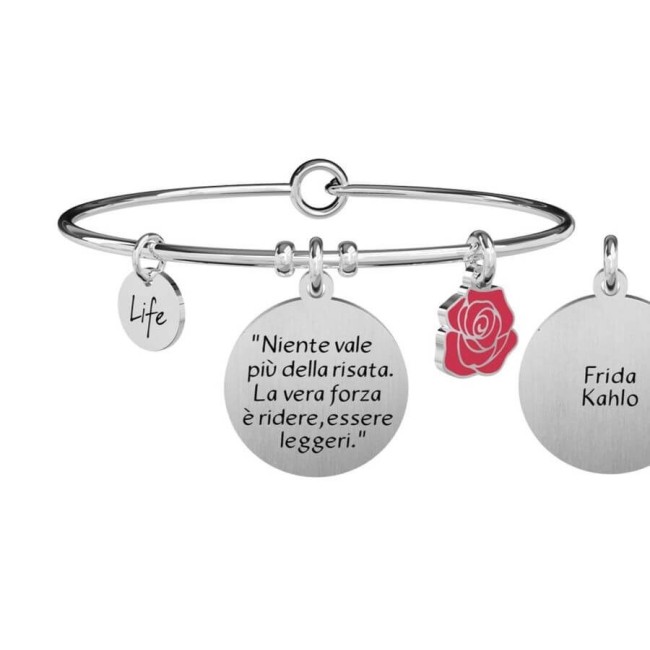 Kidult Philosophy bracelet nothing is worth more than laughter. f. kahlo