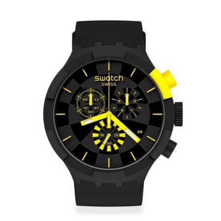 Swatch Big Bold Chrono checkpoint yellow SB02B403