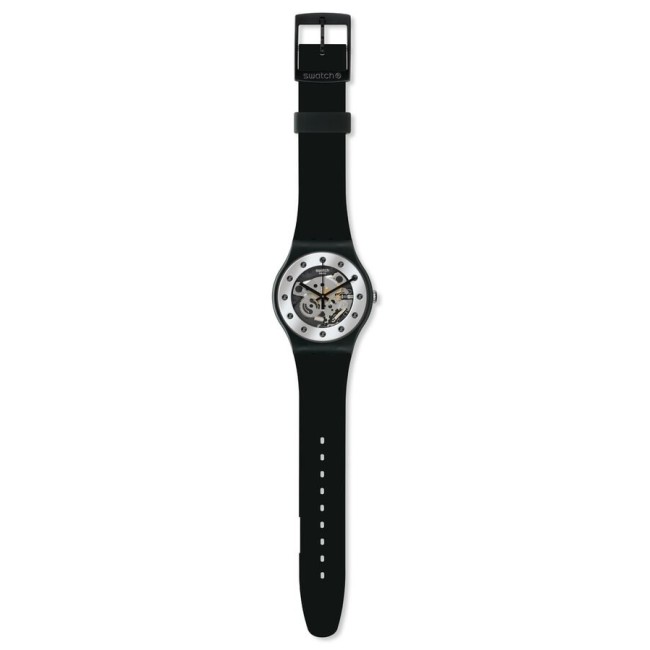 Orologio Swatch New Gent Lacquered silver glam SUOZ147