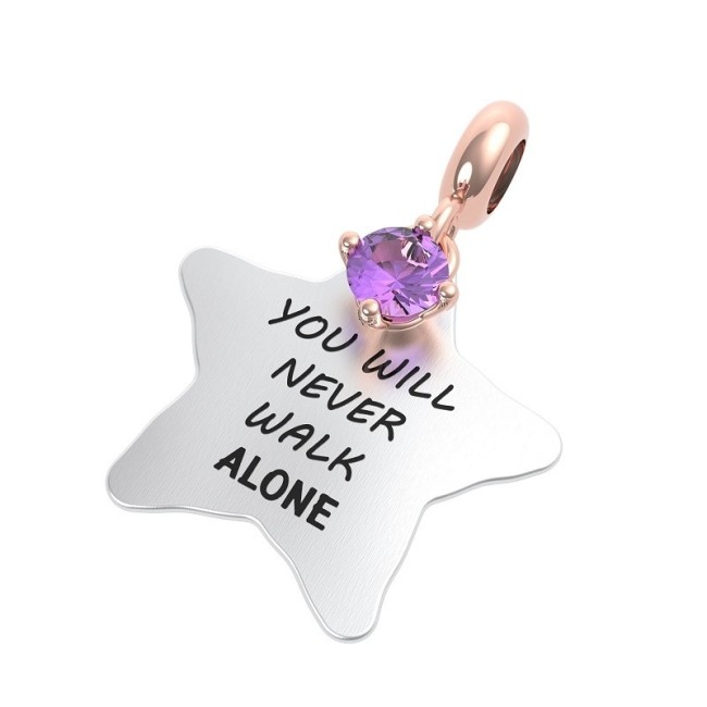 Rerum amethyst friendship star pendant - 25025