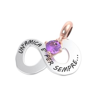 Rerum pendant infinity friendship amethyst - 25030