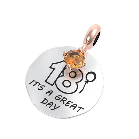 Rerum pendant coin Citrine Moments - 25034