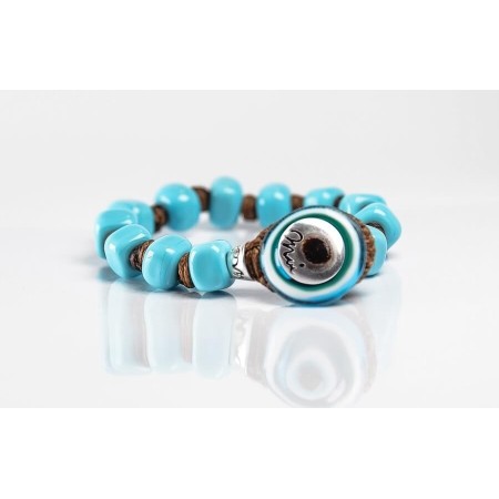 Moi bracelet with Turquoise unisex turquoise beads