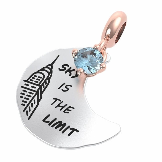 Rerum moon pendant Topaz Purposes - 25110