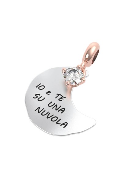 Rerum pendente luna Cristallo di rocca Amore - 25052