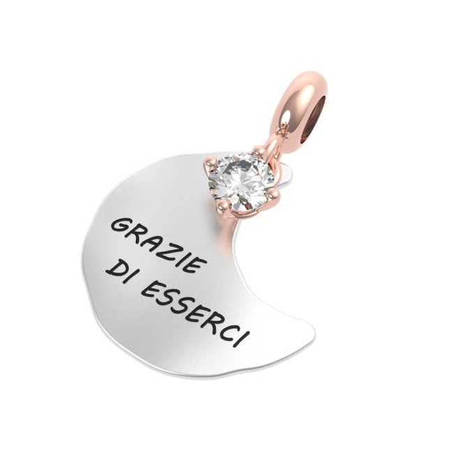 Rerum moon pendant Rock crystal Love - 25051