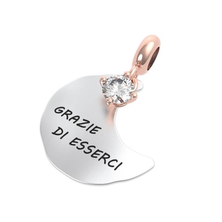 Rerum moon pendant Rock crystal Love - 25051