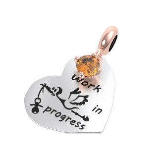 Rerum heart pendant Citrine Moments - 25047