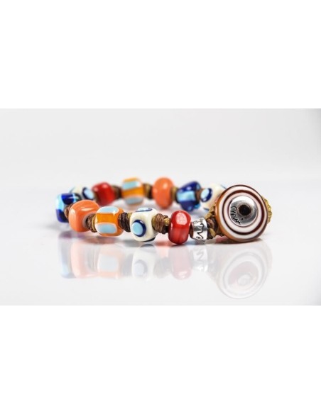 Moi Ipanema bracelet with unisex multicolor glass beads