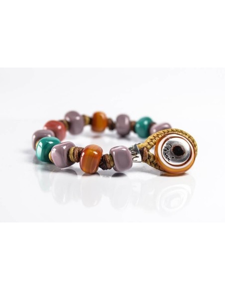 Moi Picardia Armband mit mehrfarbigen Unisex-Glasperlen