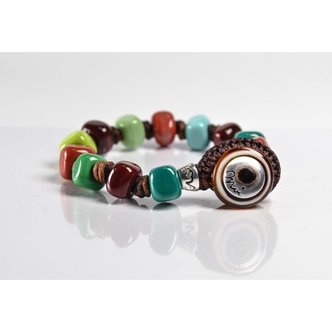 Moi Overland Armband mit mehrfarbigen Unisex-Glasperlen