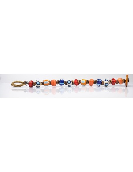 Moi Ipanema bracelet with unisex multicolor glass beads