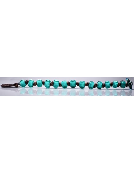 Moi Marino bracelet with unisex turquoise glass beads