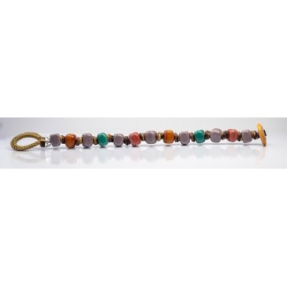 Moi Picardia bracelet with unisex multicolored glass beads 2