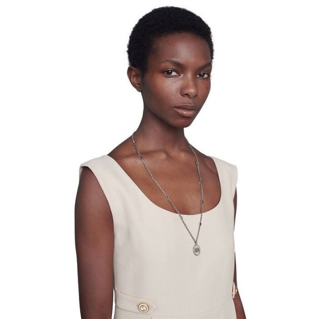 Gucci Damen lange Halskette mit doppeltem GG - YBB63254000100U