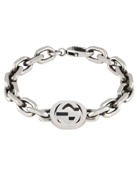 Gucci unisex chain bracelet with logo - YBA627068001018