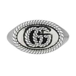 Gucci women's ring with double GG logo - YBC631746001015