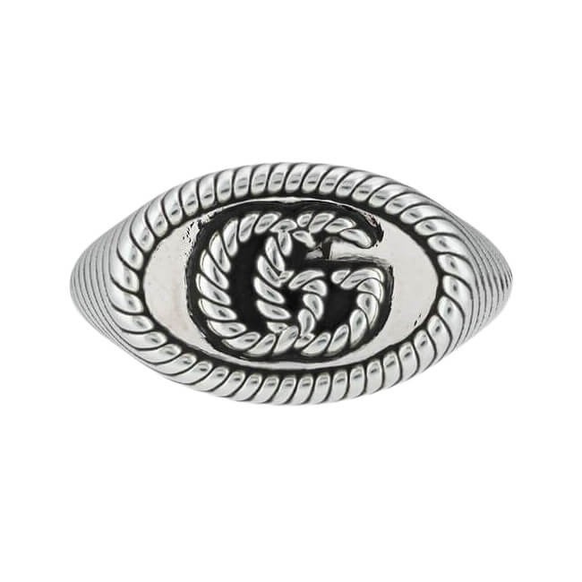 Anello Gucci donna con logo doppia GG - YBC631746001015